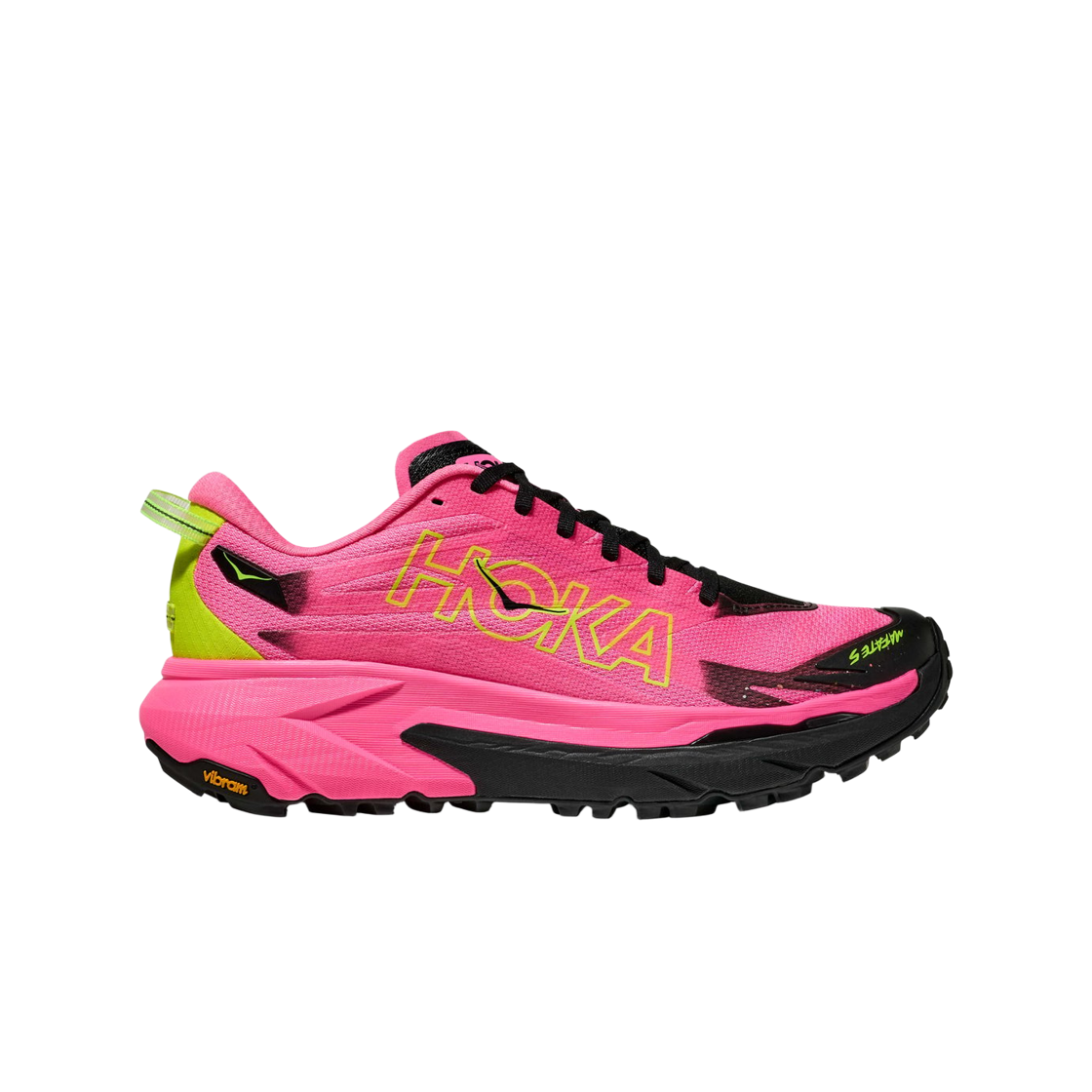 1168723-NNR (W) Hoka Mafate 5 Neon Rose Black