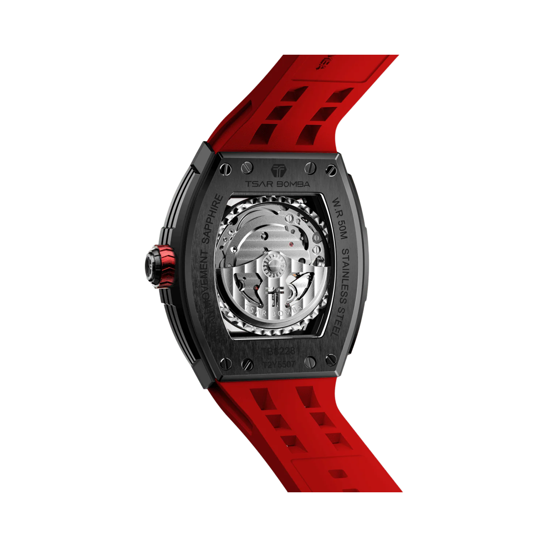 차르봄바 엘리멘탈 카본파이버 오토매틱  TB8228CF-02 패션 레드(Tsar Bomba Elemental-Carbon Fiber Automatic  TB8228CF-02 Fashion Red) - 2