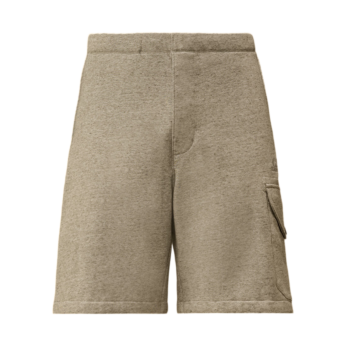 20CMSB029A005086WM94 C.P. Company Diagonal Raised Fleece Cargo Sweatshorts Greystone Melange - 26SS