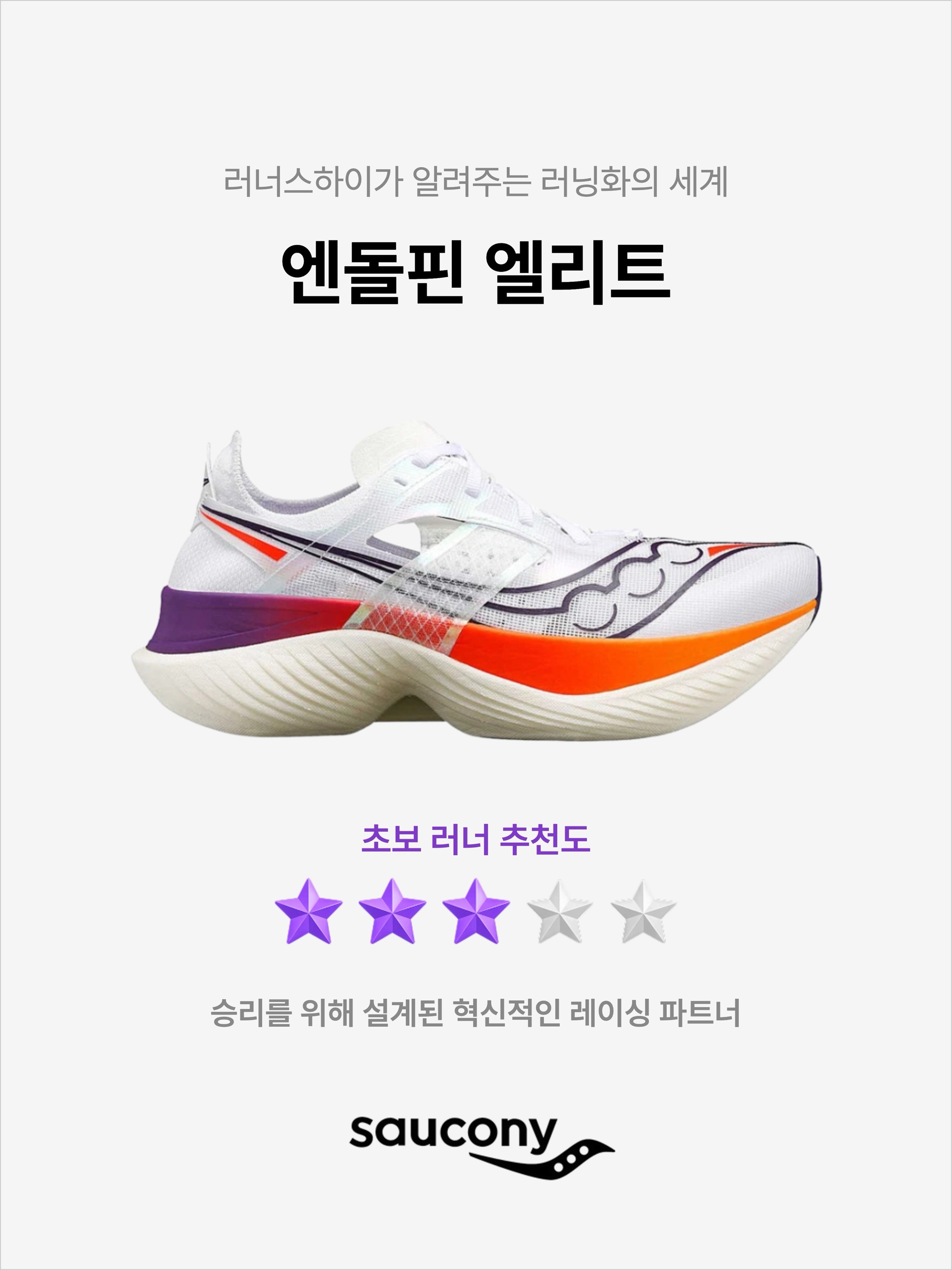 Saucony Endorphin Elite White Vizired, Saucony Endorphin Elite White 착용 스타일 - 1