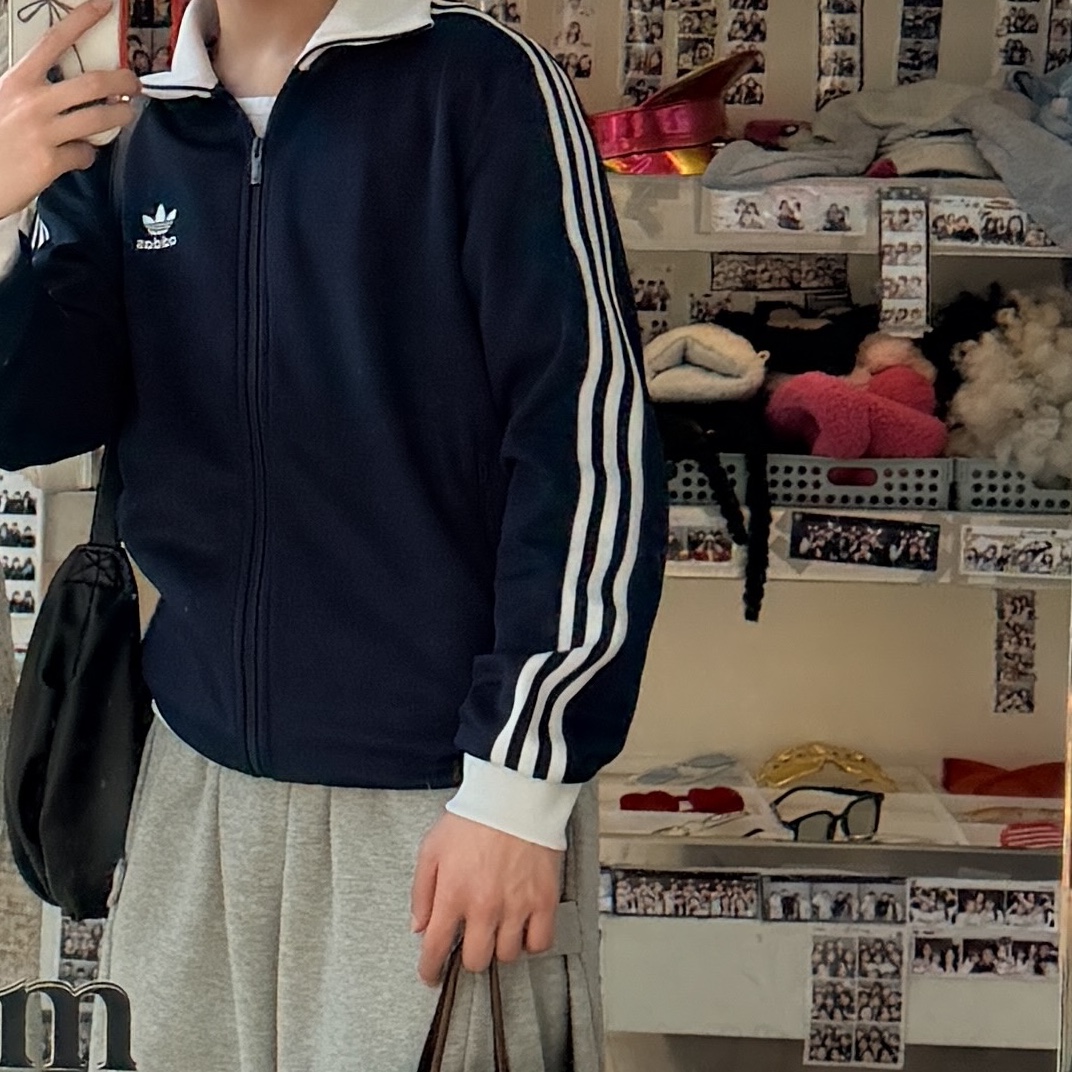 Adidas Adicolor Classic Beckenbauer Track Top Night Indigo - KR Sizing 착용 스타일