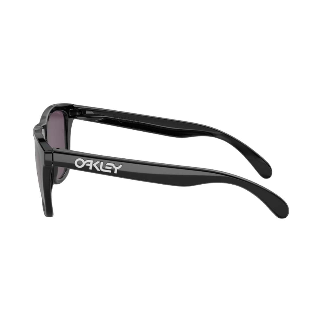 오클리 프로그스킨 XL 폴리쉬드 블랙 프레임 프리즘 그레이 렌즈 로우 브릿지 핏(Oakley Frogskins XL Polished Black Frame Prizm Grey Lenses Low Bridge Fit) - 2