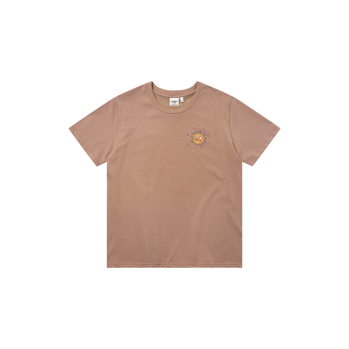 플랫웨이브 인 서울 니로 프린트 티셔츠 브라운(Flatwave in Seoul Nilo Print T-Shirts Brown)