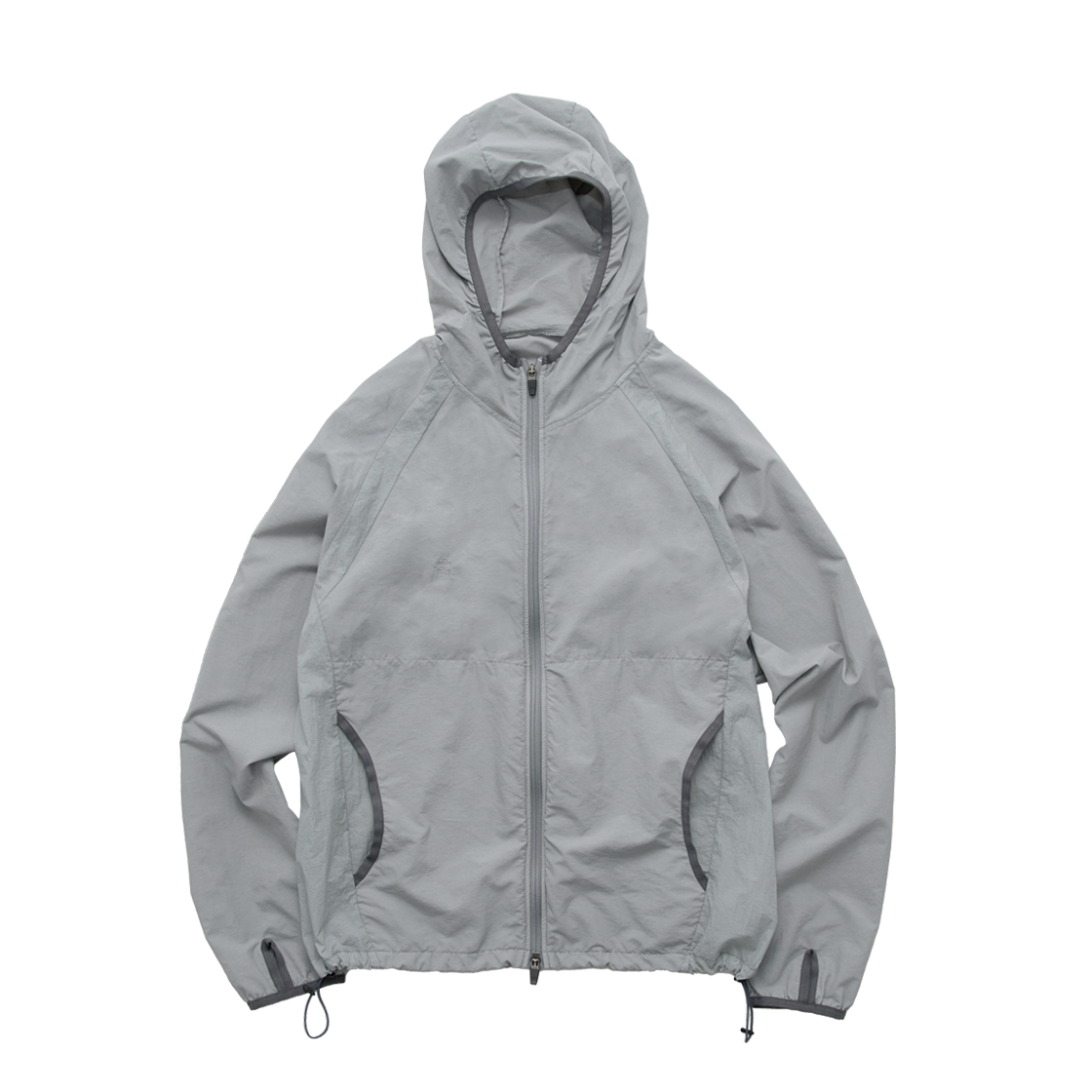 HM6PJU4681H7 Polyteru Human Index Human Hooded Trail Jacket Light Blue