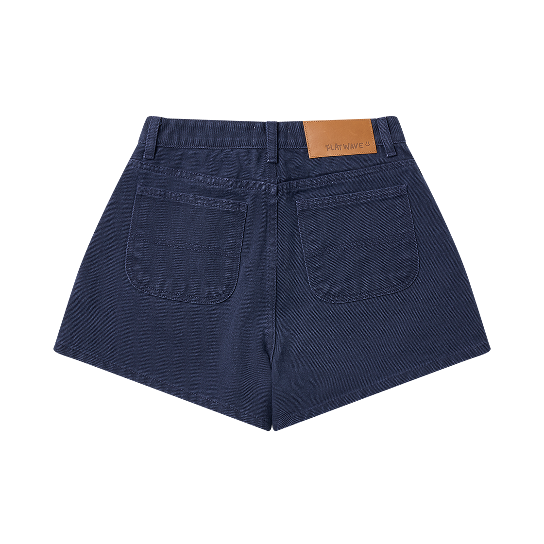 플랫웨이브 인 서울 세나 코튼 쇼츠 - 워시드 블루(Flatwave in Seoul Sena Cotton Shorts Washed Blue) - 2