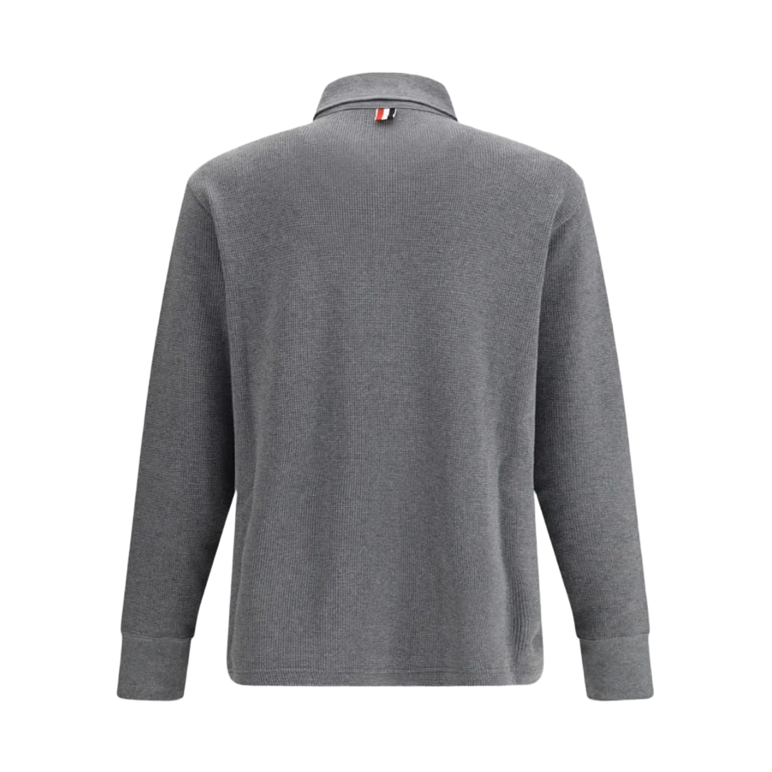 톰브라운 코튼 럭비 폴로 셔츠 미디움 그레이(Thom Browne Cotton Rugby Polo Shirt Medium Grey) - 2