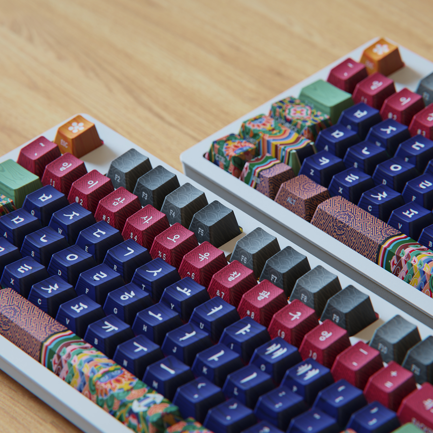 시이닷 교태전 단청 염료승화 한글 PBT 키캡(C.e.dot Gyochaejeon Dancheong Hangul PBT Keycaps) - 4