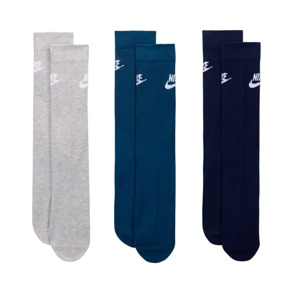 나이키 NSW 에브리데이 에센셜 크루 삭스 멀티컬러 (3개입/국내 정식 발매 제품)(Nike NSW Everyday Essential Crew Socks Multicolor (3 Pack/Korean Ver.)) - 2