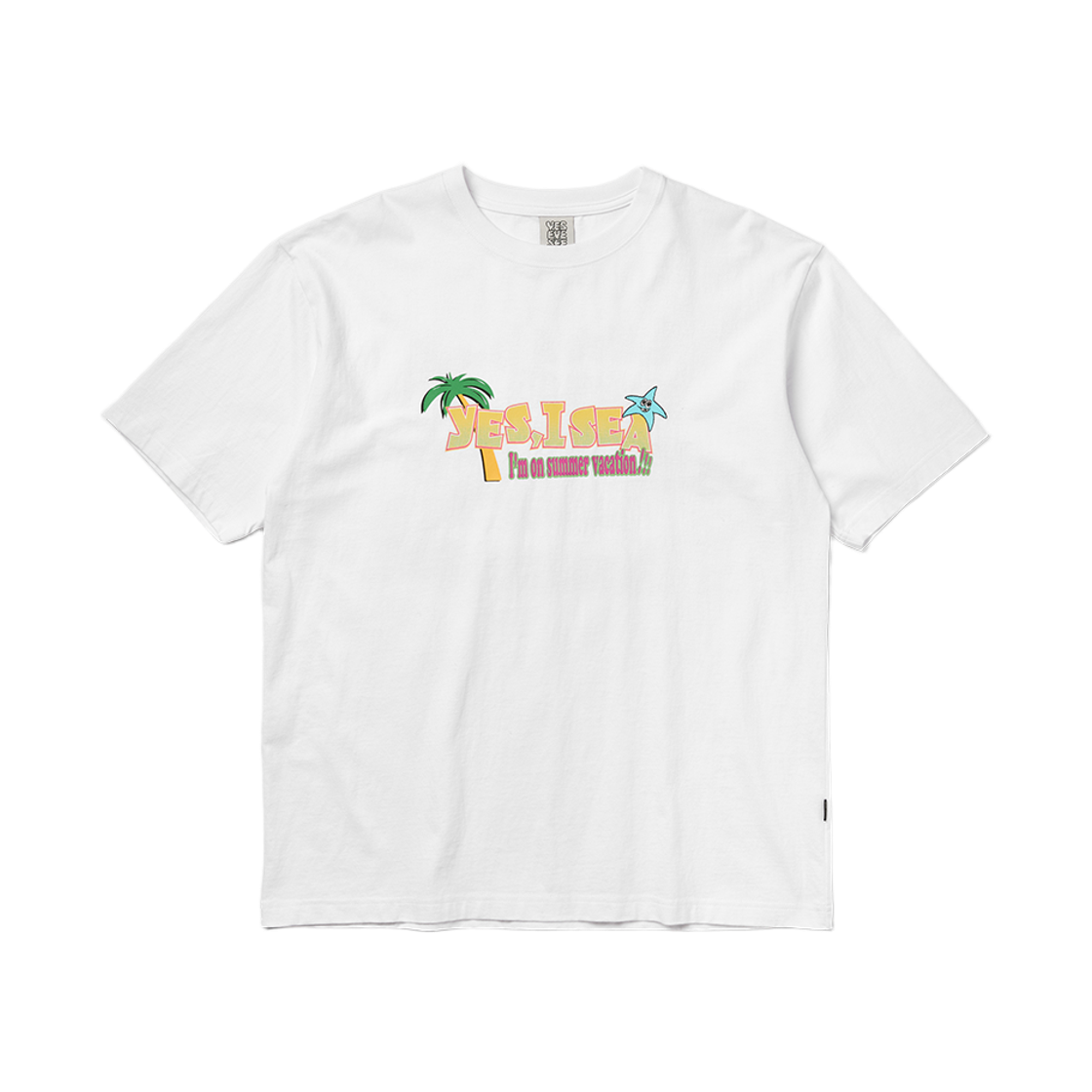 [더블적립]예스아이씨 예스 아이 씨 티셔츠 화이트([더블적립]YESEYESEE Yes I Sea Tee White)