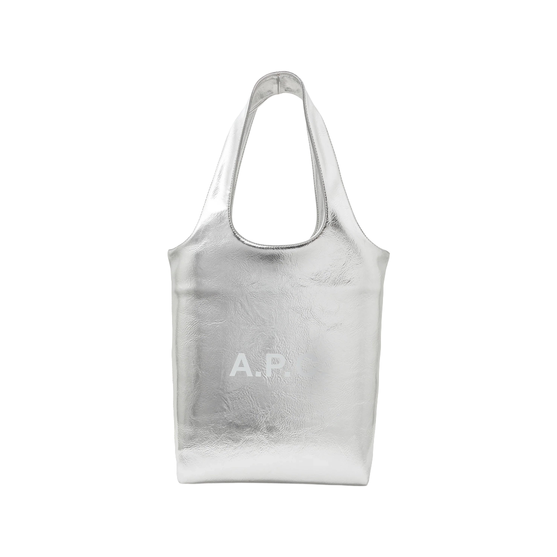 PUABZ-M61861-RAB A.P.C. Ninon Small Tote Bag Argent