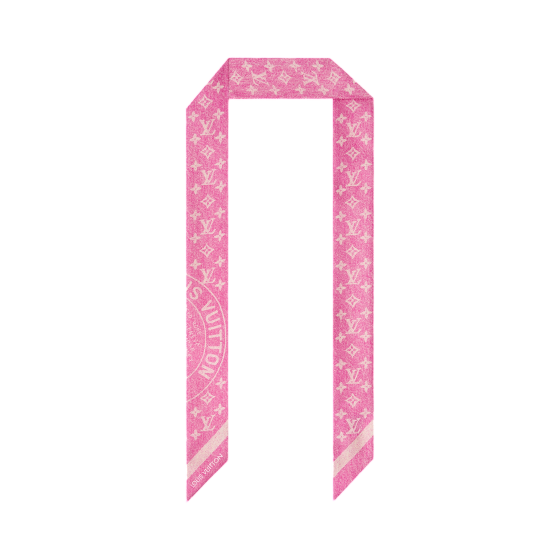 M98156 (W) Louis Vuitton LV Denim Stamp BB Bandeau Denim Fuchsia