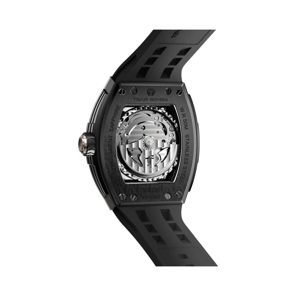 차르봄바 엘리멘탈 오토매틱 워치 TB8228A 로즈 골드 블랙(Tsar Bomba Elemental Automatic Watch TB8228A Rose Gold Black) - 2