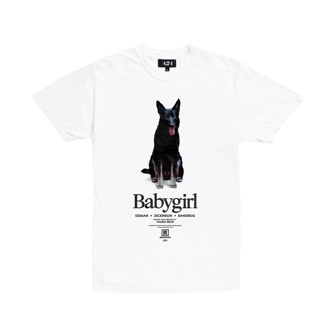 A24 베이비걸 도그 티셔츠 화이트(A24 Babygirl Dog T-Shirt White)
