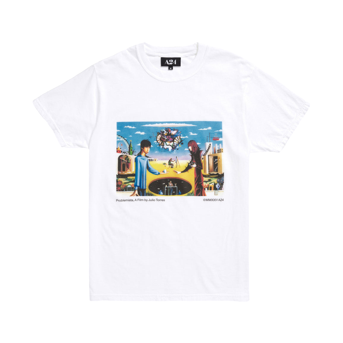 A24 프로블레미스타 뮤럴 티셔츠 화이트(A24 Problemista Mural T-Shirt White)