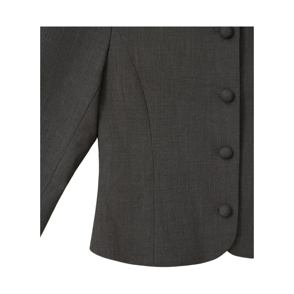 뮈르뮈르 엔시 핀턱 뒷트임 자켓 차콜(Murmure Ency Pintuck Back-Slit Jacket Charcoal) - 4