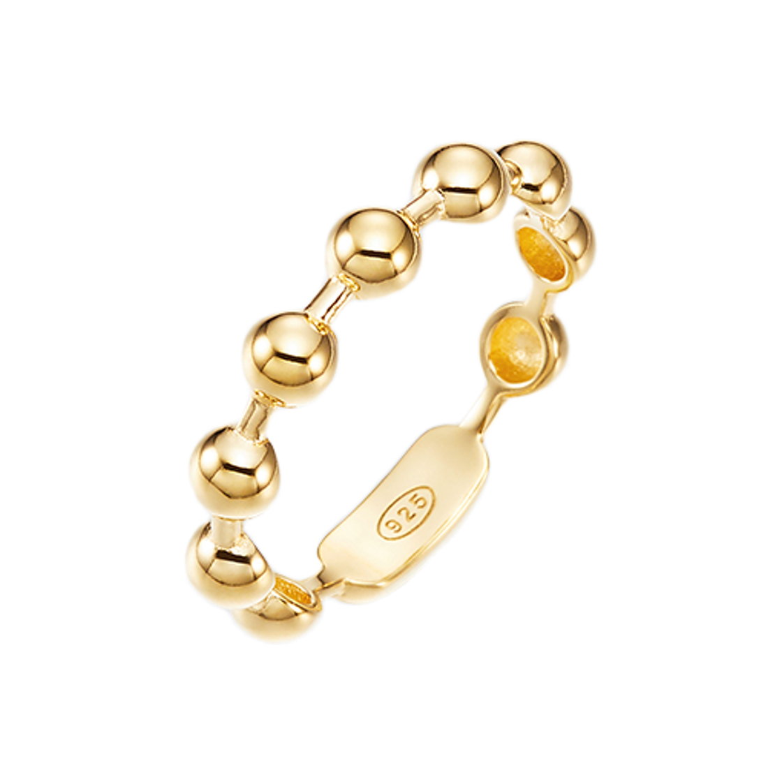 넘버링 #7501 미디엄 볼 체인 링 골드(NUMBERING #7501 Medium Ball Chain Ring Gold)