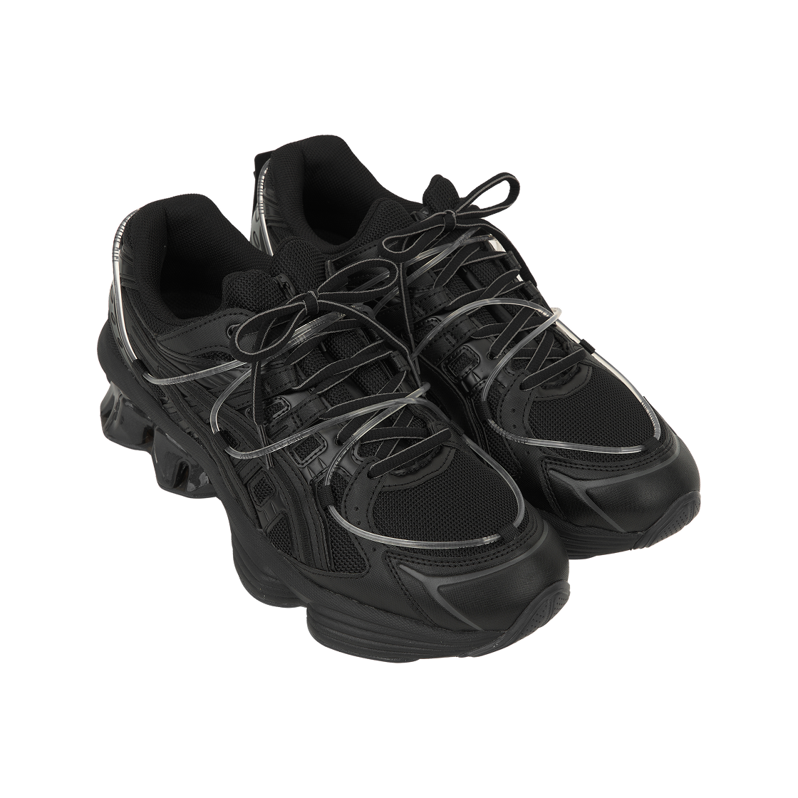 아식스 x 요아소비 젤 키네틱 Y 블랙 블랙(Asics x Yoasobi Gel-Kinetic Fluent Y Black Black) - 4