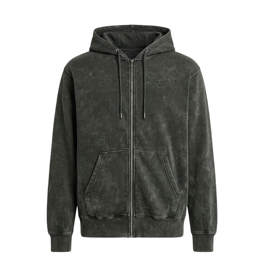 IQ6422-060 Nike Club Fleece Full Zip Hoodie Anthracite