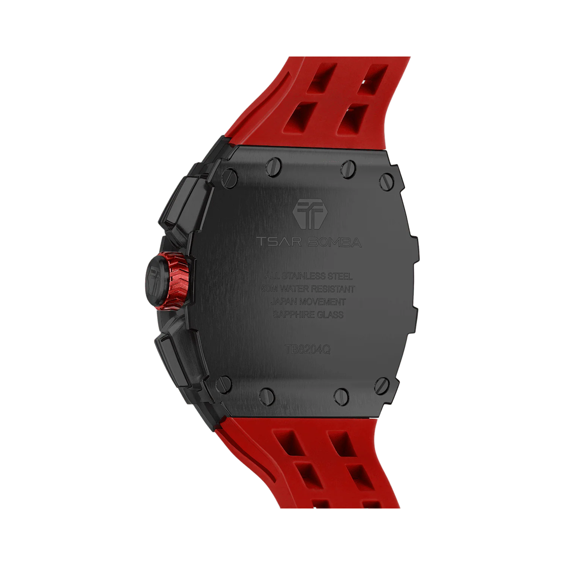 차르봄바 엘리멘탈 크로노그래프 캘린더 쿼츠 워치 TB8204Q-37 블랙 레드(Tsar Bomba Elemental Chronograph Calendar Quartz TB8204Q-37 Black/Red) - 2