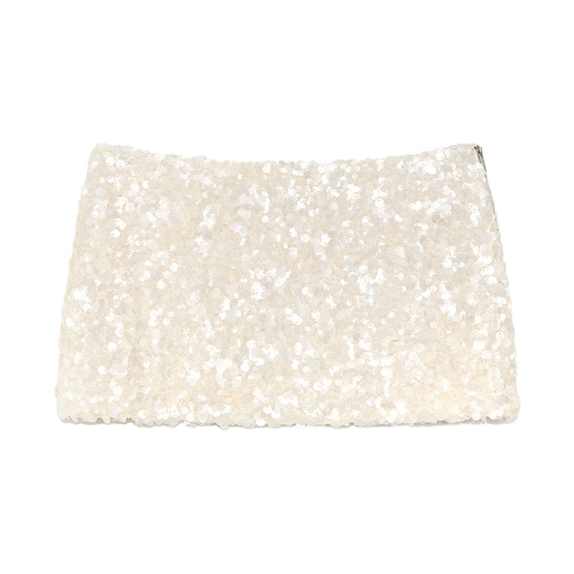- (W) Glowny Twinkle Mini Skirt Ivory