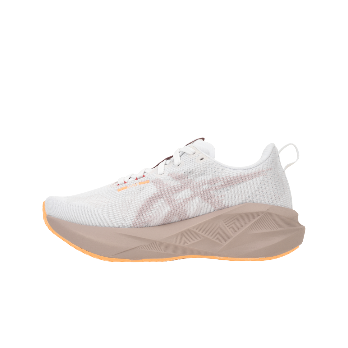 (W) 아식스 노바블라스트 5 화이트 펀 - D 와이드((W) Asics Novablast 5 White Fawn - D Wide) - 3