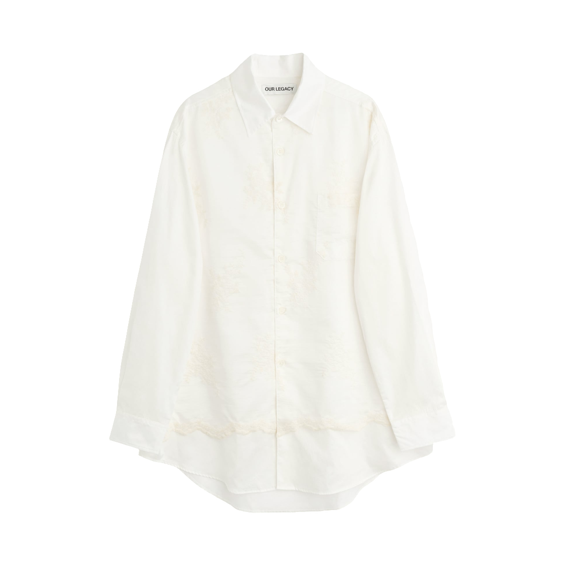 M2262VIC Our Legacy Vast Shirt Ivory Cloud Breezey Cotton