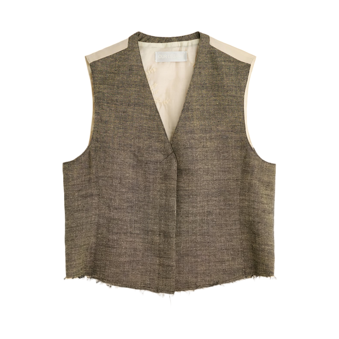 아워레가시 베이스 웨이스트코트 딥 허스크 소프트 그레인 위브(Our Legacy Base Waistcoat Deep Husk Soft Grain Weave)