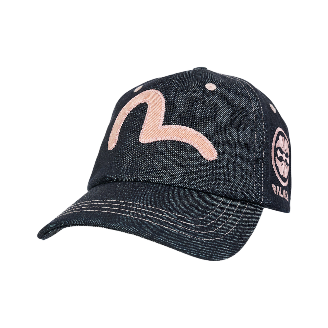 팔라스 x 에비수 스냅백 인디고 - 26SS(Palace x Evisu Snapback Indigo - 26SS) - 1