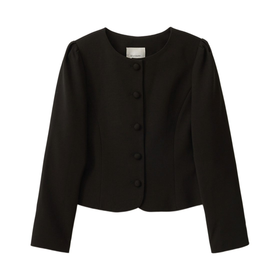 뮈르뮈르 엔시 핀턱 뒷트임 자켓 블랙(Murmure Ency Pintuck Back-Slit Jacket Black) - 1