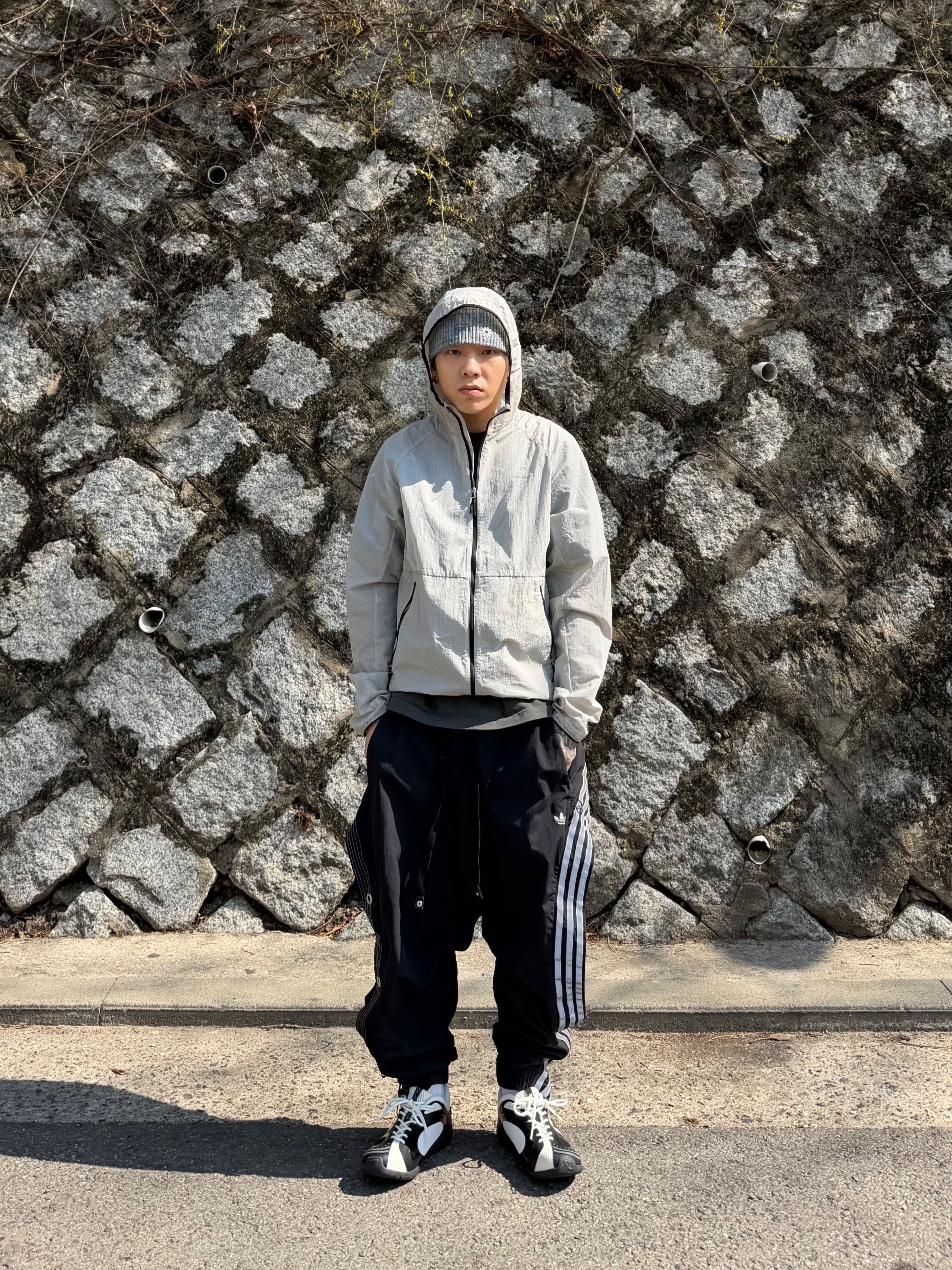 Nike Windrunner Running Jacket White - US/EU 착용 스타일 - 1