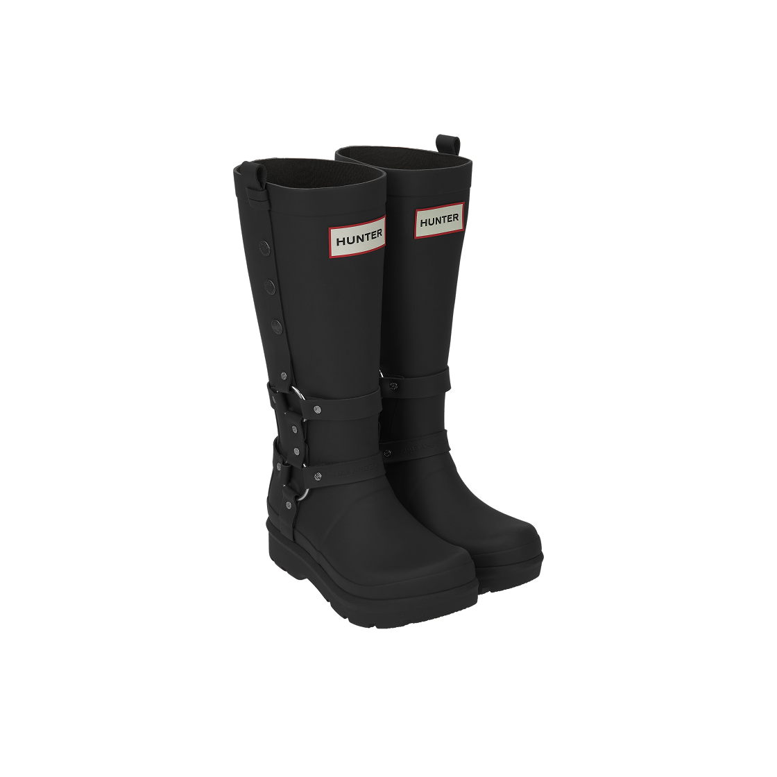 (W) 헌터 x 앤더슨벨 오리지날 2.0 톨 부츠 블랙((W) Hunter x Andersson Bell Original 2.0 Tall Boots Black) - 4