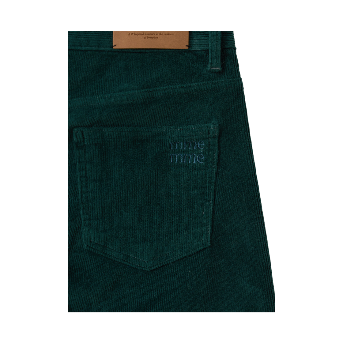 뮈르뮈르 로인 코듀로이 스판 스트레이트 팬츠 딥그린(Murmure Loin Corduroy Stretch Straight Pants Green) - 2