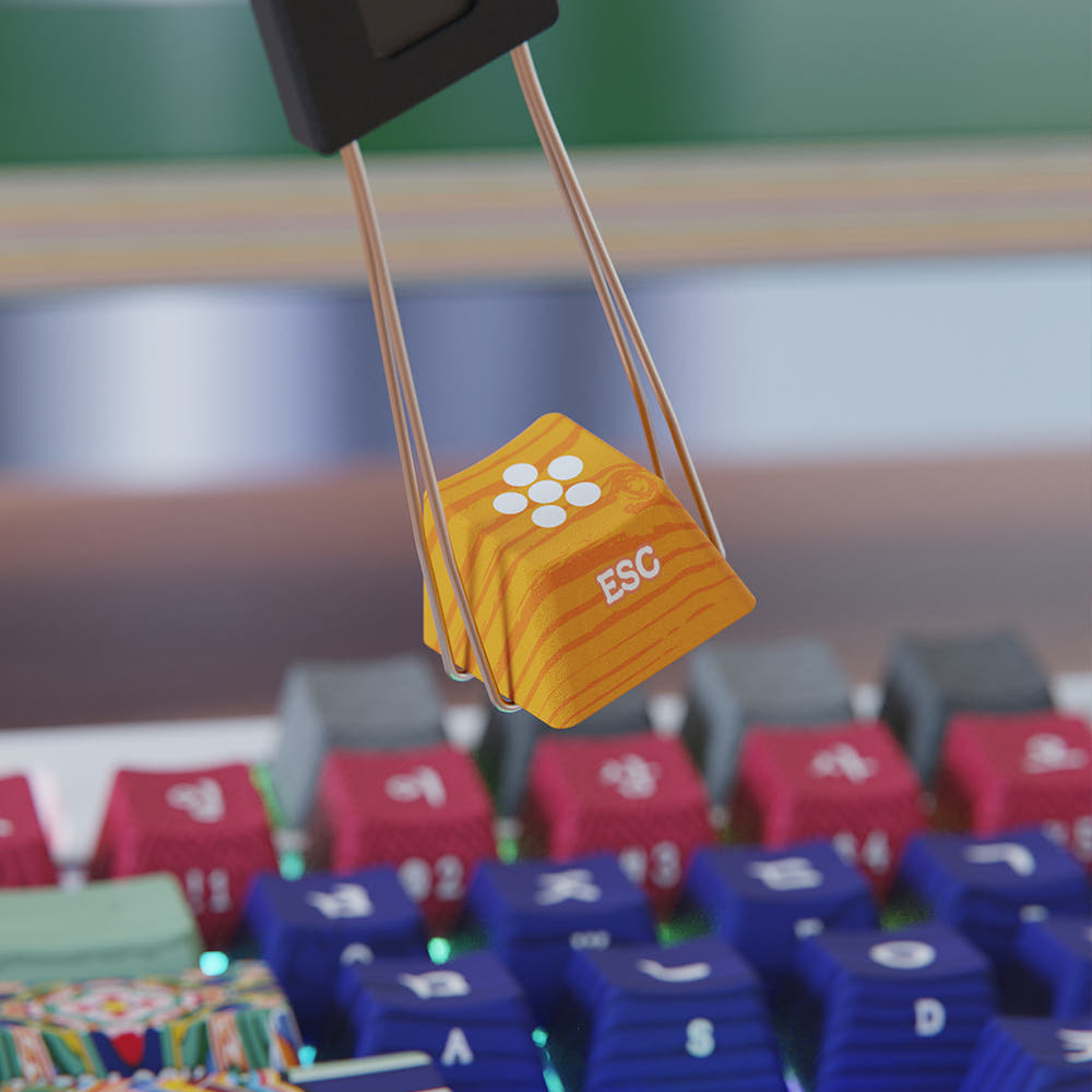 시이닷 교태전 단청 염료승화 한글 PBT 키캡(C.e.dot Gyochaejeon Dancheong Hangul PBT Keycaps) - 5