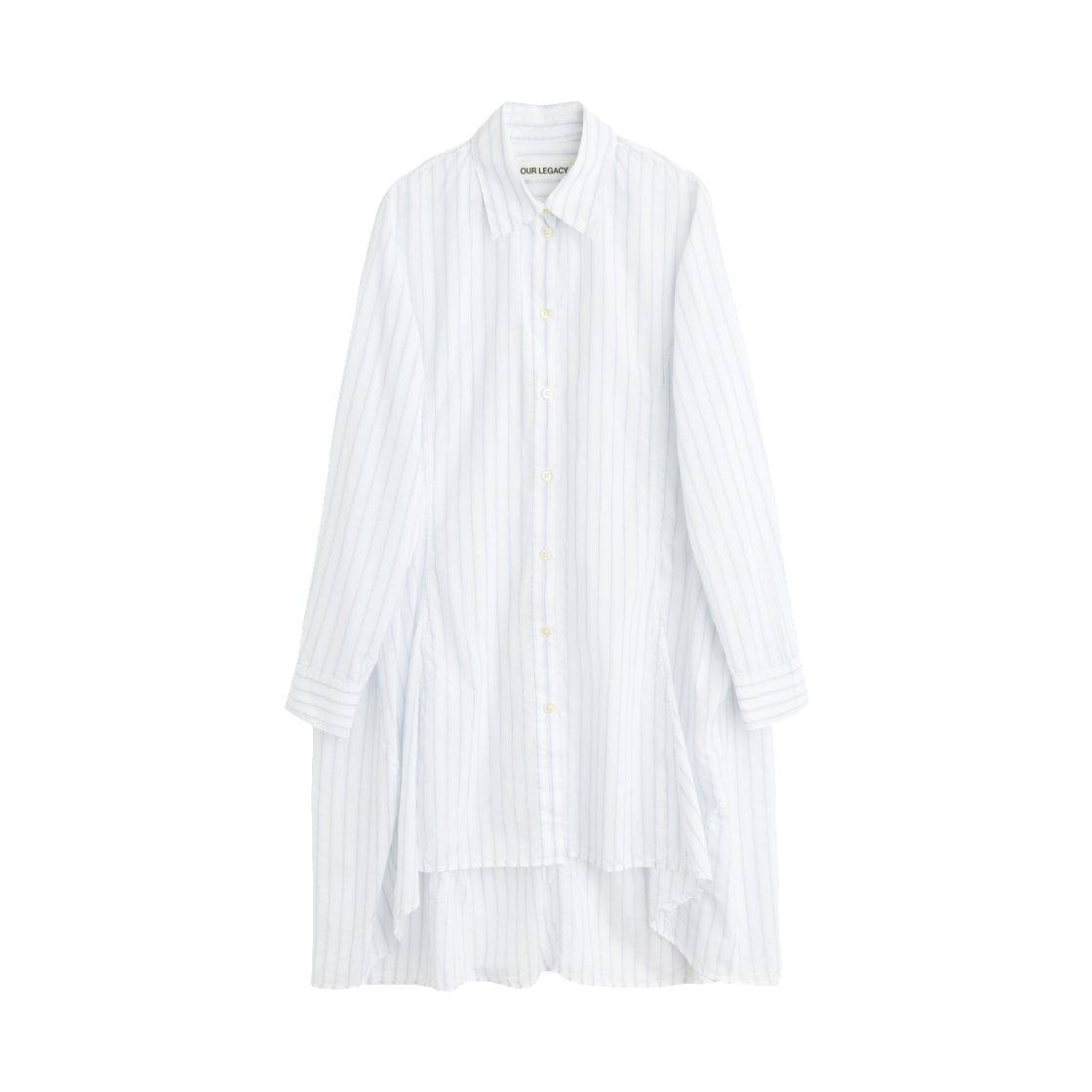 W2262FBB (W) Our Legacy Flux Shirt Breeze Blue Stripe