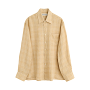 Our Legacy Above Shirt Vacay Check Gauze Linen