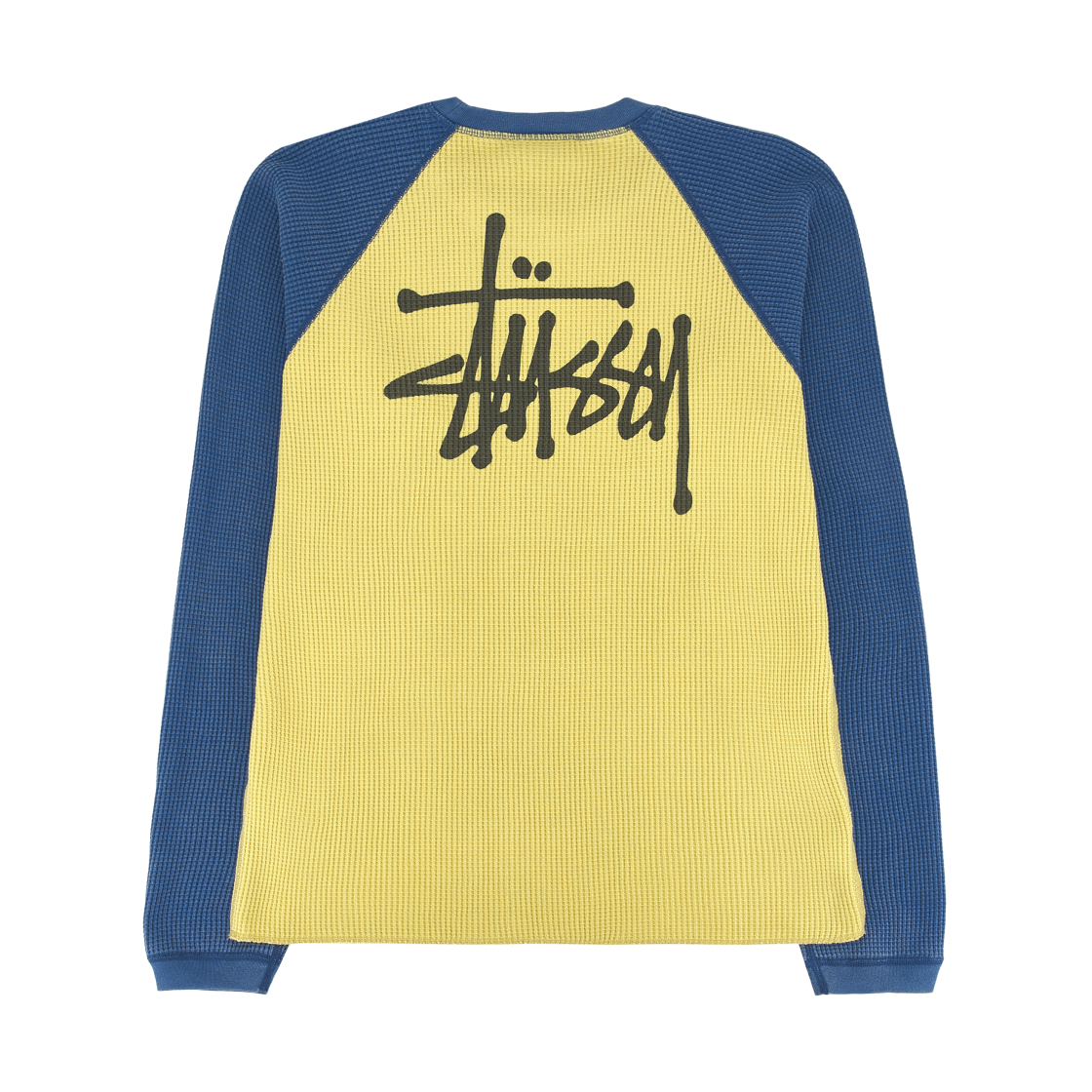 스투시 베이직 스투시 써멀 투톤 롱슬리브 티셔츠 옐로우(Stussy Basic Stussy Thermal 2 Tone LS T-Shirt Yellow) - 2