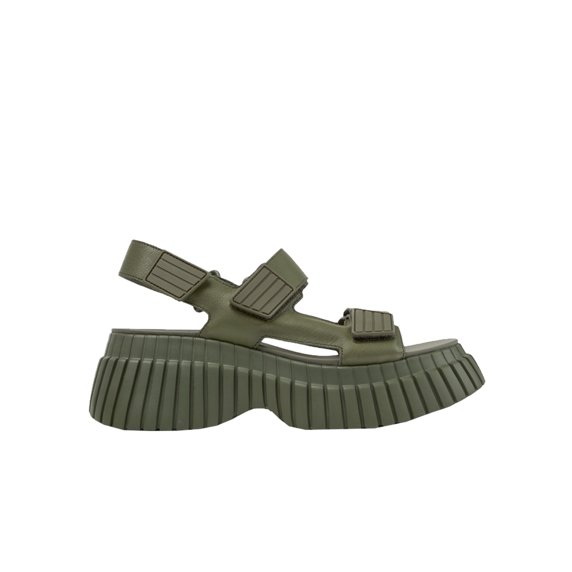 캠퍼 여성 pix BCN 샌들 카키(Camper Women pix BCN Sandal Khaki)