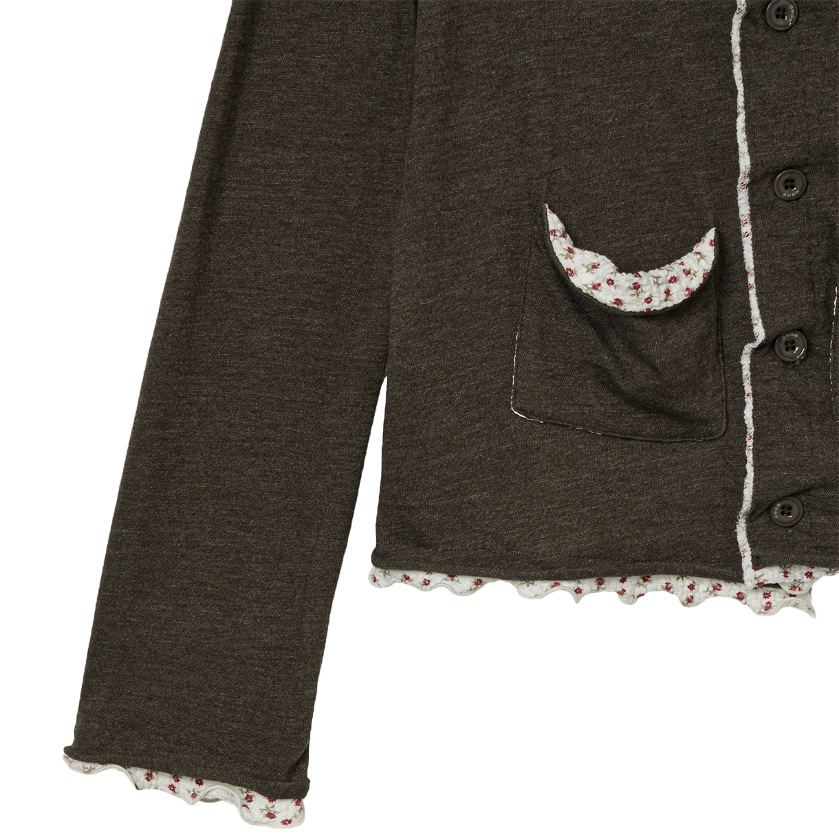 [오프라인 전용] 에이이에이이 우먼 레이어드 가디건 카키 - 26SS([오프라인 전용] AEAE Women Layered Cardigan Khaki - 26SS) - 5