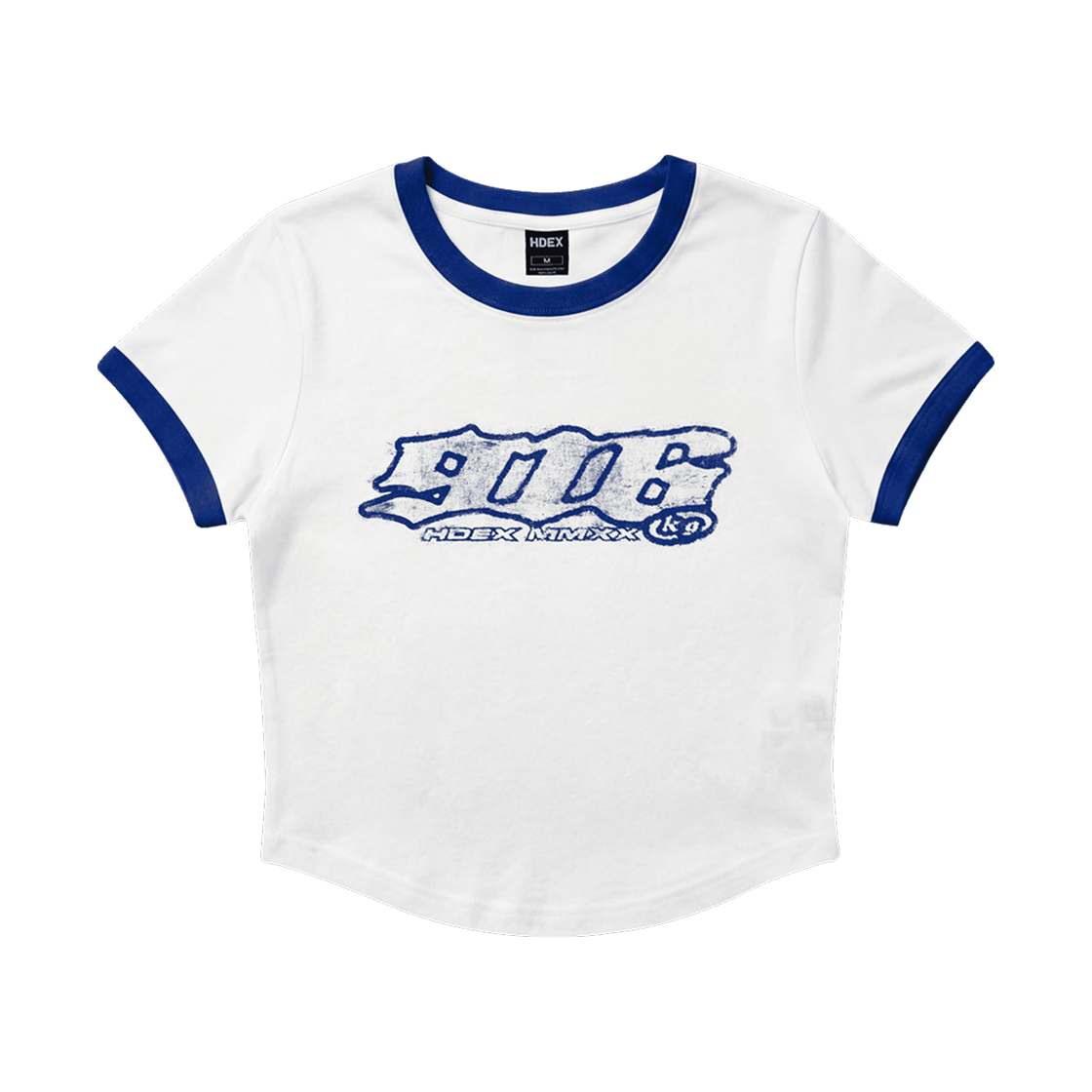 에이치덱스 클리어 916 링거 크롭 숏 슬리브 화이트(HDEX Clear 916 Ringer Crop Short Sleeve White) - 1