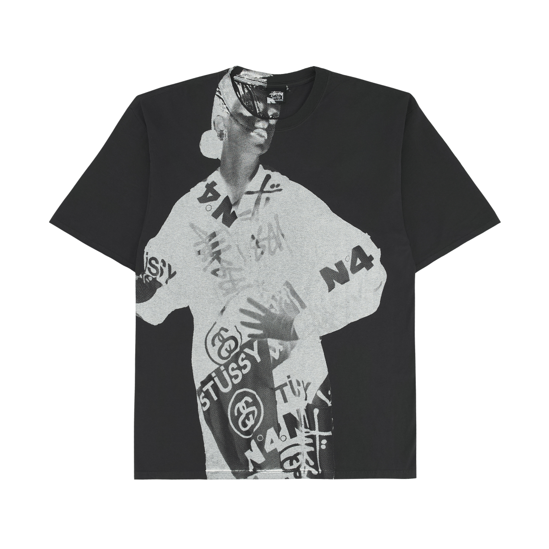 스투시 파리 티셔츠 페이디드 블랙(Stussy Paris T-Shirt Faded Black)