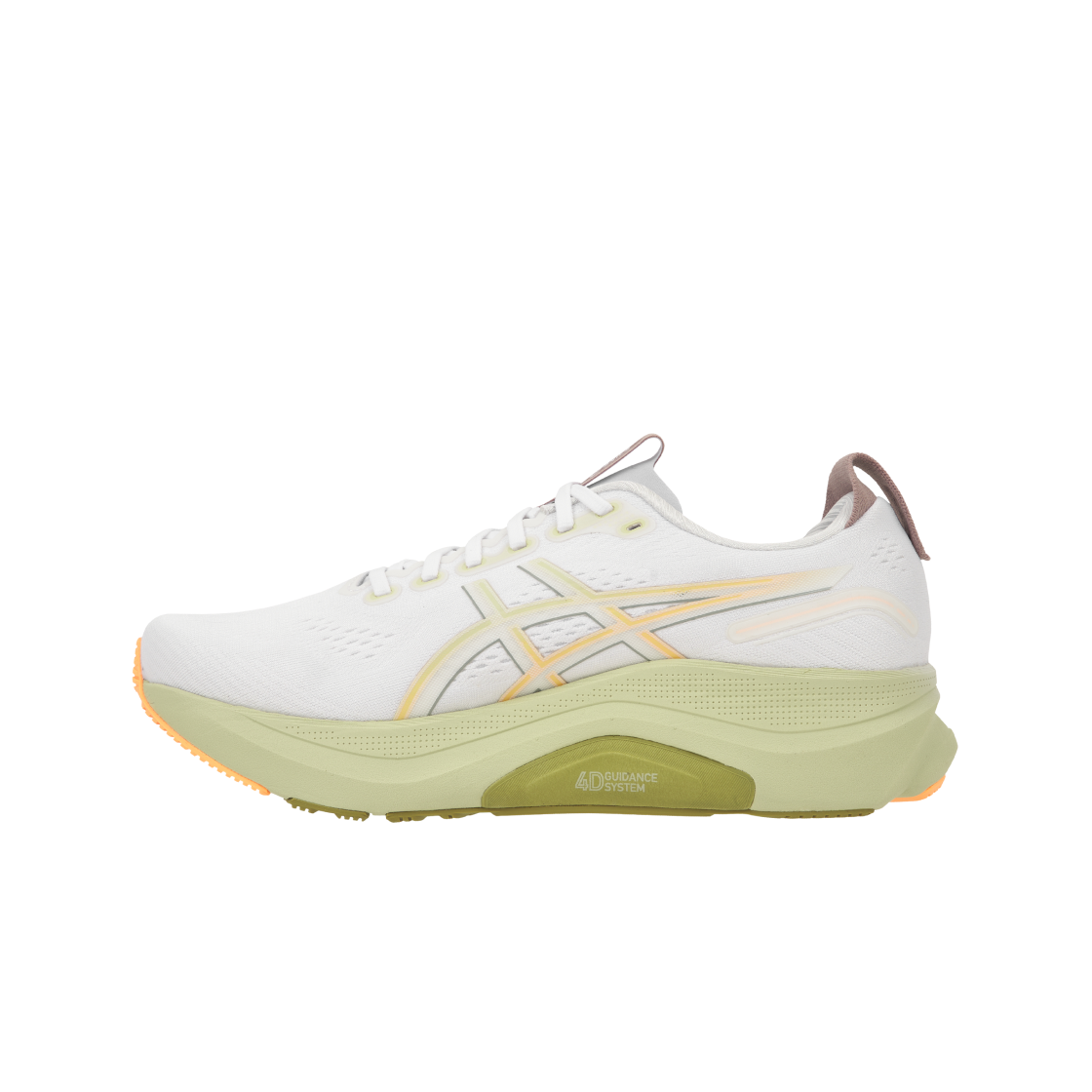 아식스 젤 카야노 32 화이트 오렌지 글로우 - 4E 엑스트라 와이드(Asics Gel-Kayano 32 White Orange Glow - 4E Extra Wide) - 3