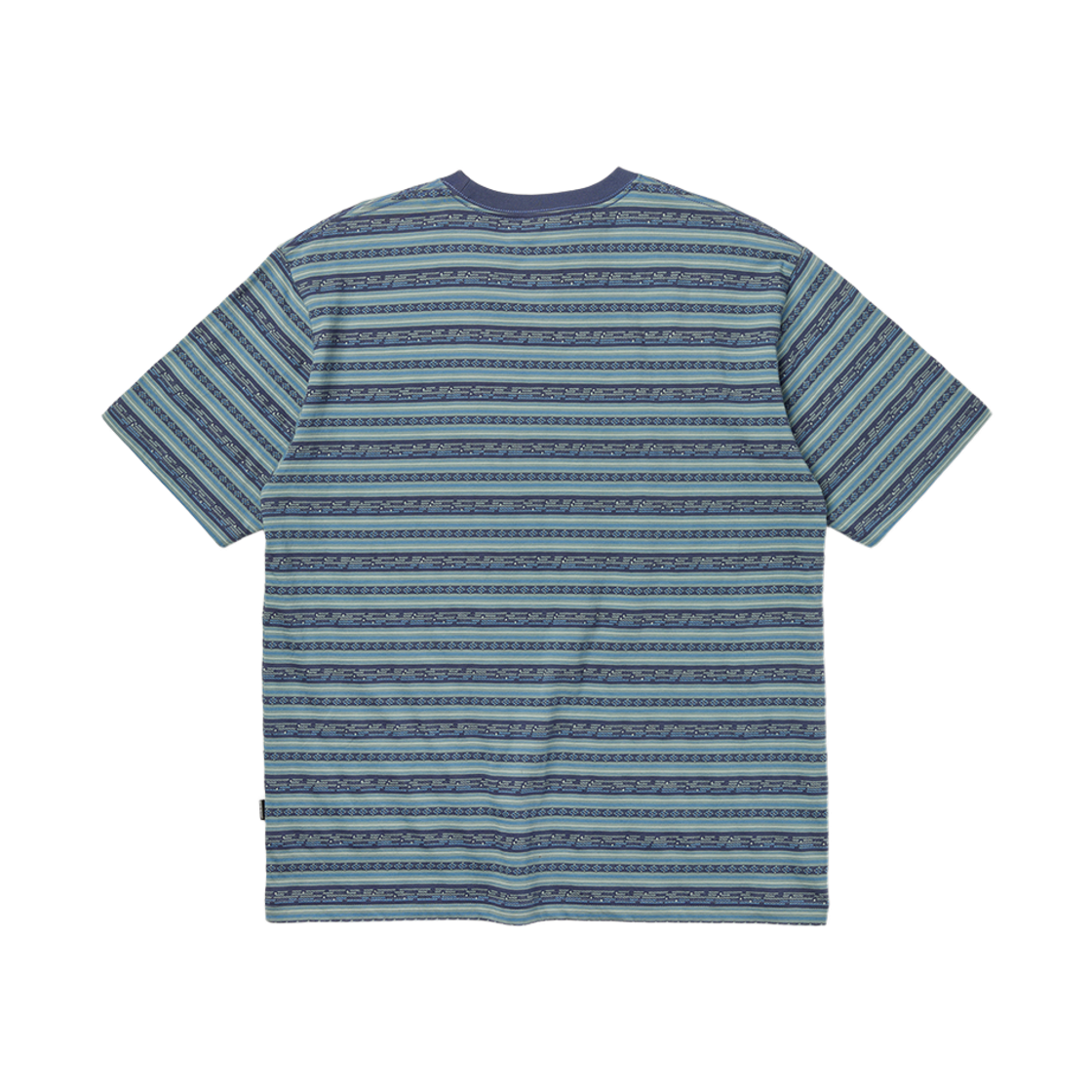 [더블적립]예스아이씨 예스 자카드 스트라이프 티셔츠 블루([더블적립]YESEYESEE Y.E.S Jacquard Stripe Tee Blue) - 2