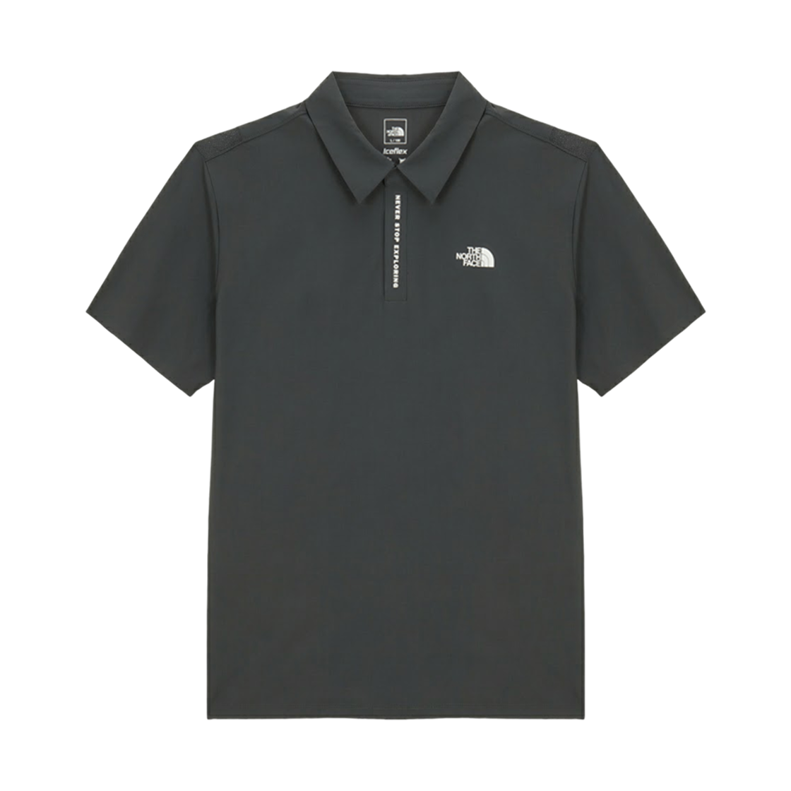 NT7PS02C The North Face Ice Green S/S Polo Metal Gray - 26SS