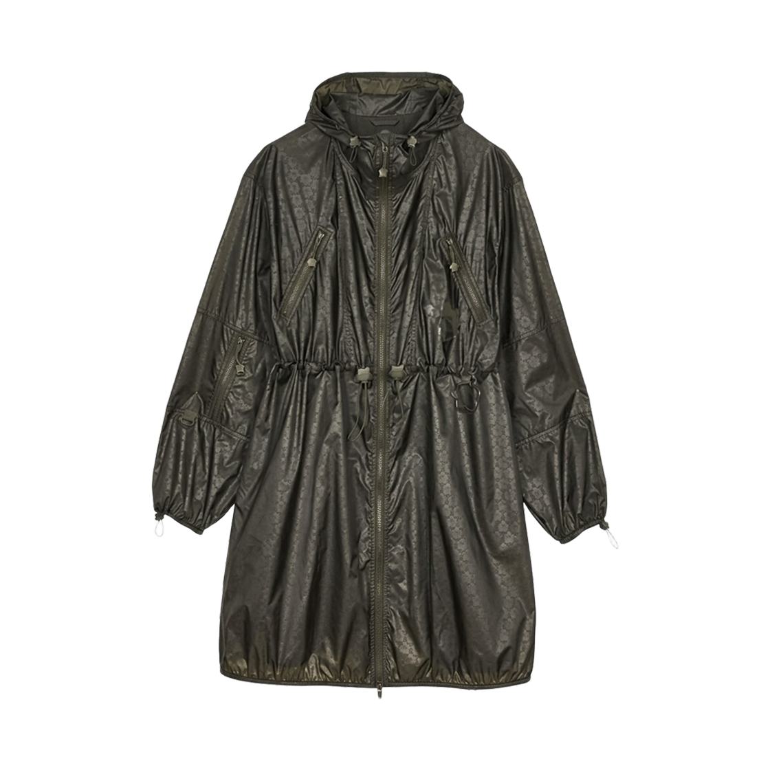 (W) 노스페이스 x 세실리에 반센 롱 윈드 자켓 포레스트 나이트 그린((W) The North Face x Cecilie Bahnsen  Long Wind Jacket  Forest Night Green)