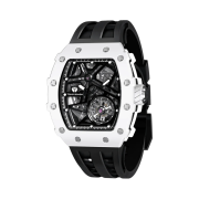 Tsar Bomba Elemental Ceramic Automatic TB8209C-03 Black White
