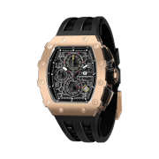 Tsar Bomba Elemental Chronograph Calendar Quartz TB8204Q-35 Golden Black