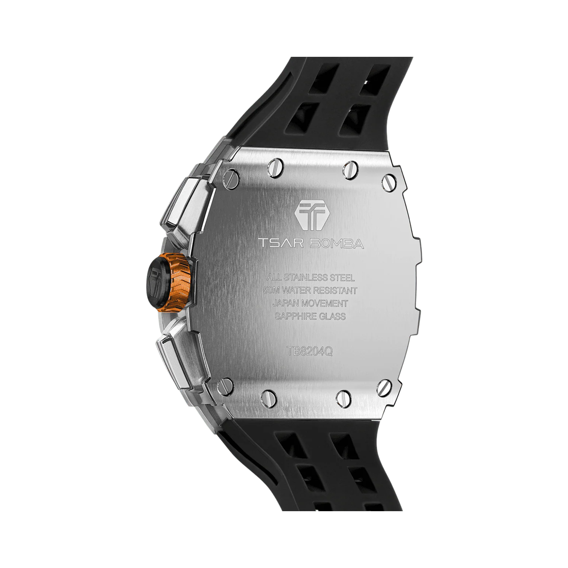 차르봄바 엘리멘탈 크로노그래프 캘린더 쿼츠 워치 TB8204Q-13 실버 블랙(Tsar Bomba Elemental Chronograph Calendar Quartz TB8204Q-13 Silver Black) - 2