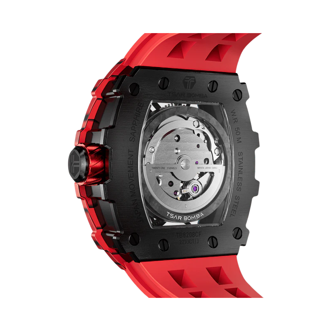 차르봄바 엘리멘탈 카본파이버 오토매틱 TB8208CF-37 불 레드(Tsar Bomba Elemental Carbon Fiber Automatic TB8208CF-37 Bull Red) - 2