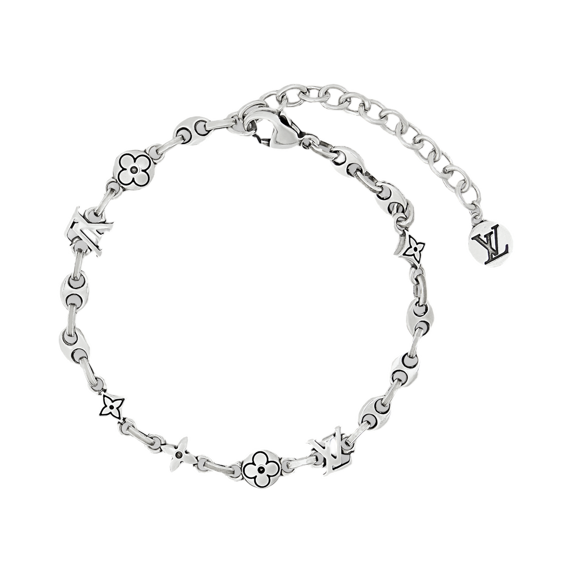 M03747 Louis Vuitton LV Sailor Mini Bracelet Sterling SiLVer