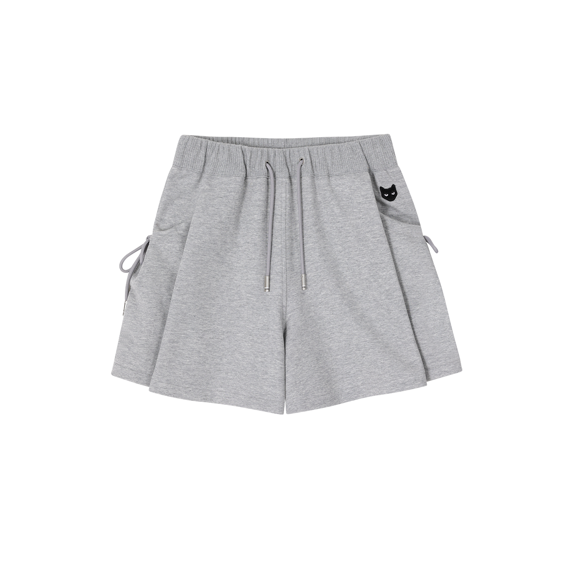 WI2PT805MG (W) SONGZIO ZZERO Wide Fold Short Pants Melange Grey